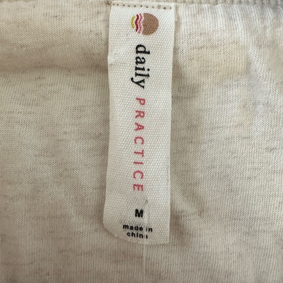 Women's Anthropologie Daily Practice Beige and Green Jacket with Nature Print - Picture 6 of 9